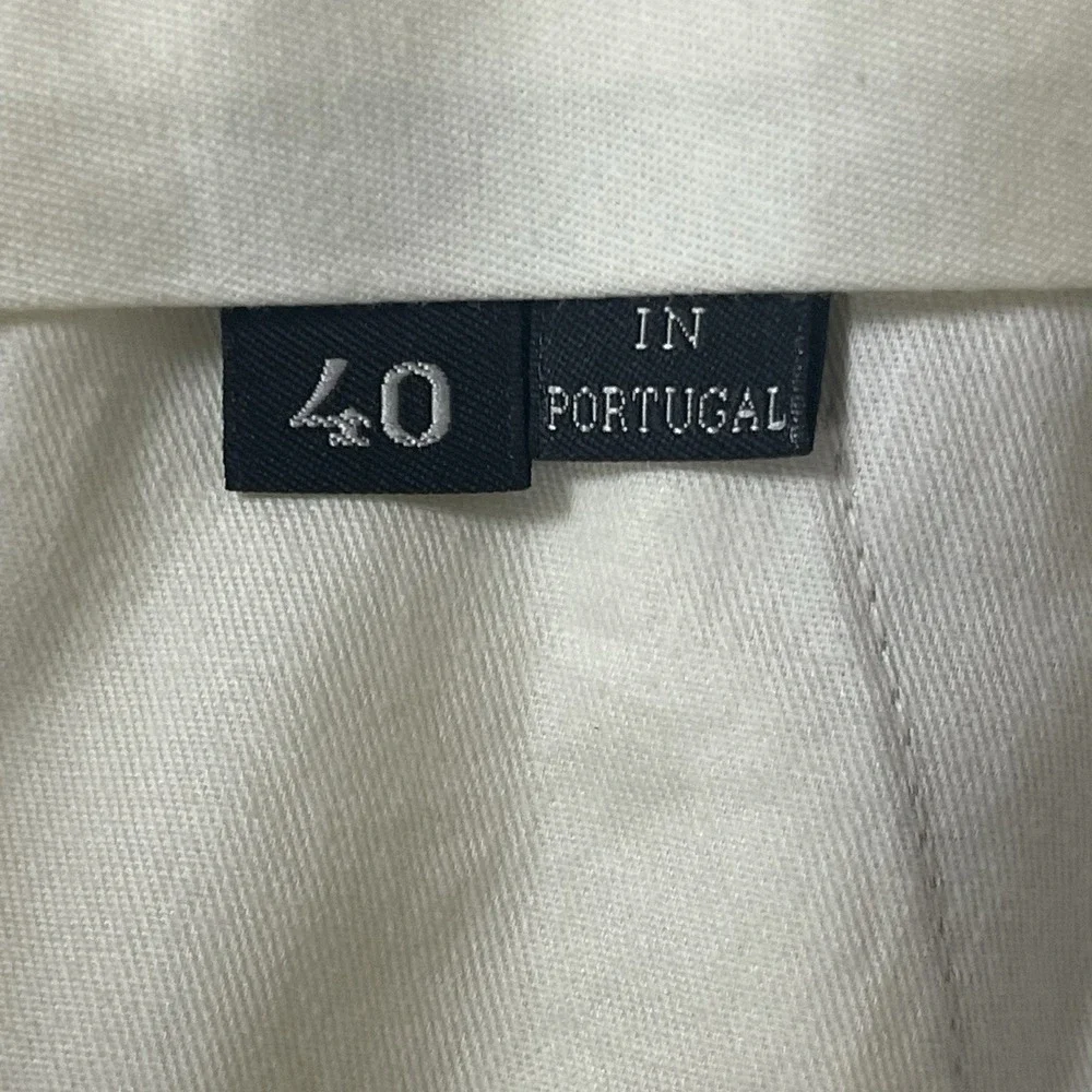 Ermenegildo Zegna Beige Wool Trousers Dress Pants Mens 40 Portugal Flat Front